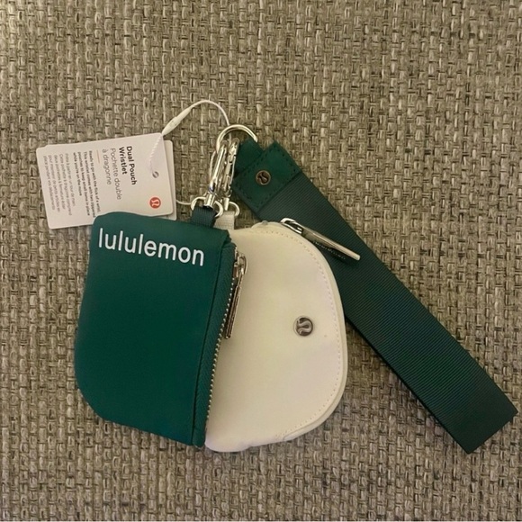 lululemon athletica Handbags - lululemon White and Green dual pouch set